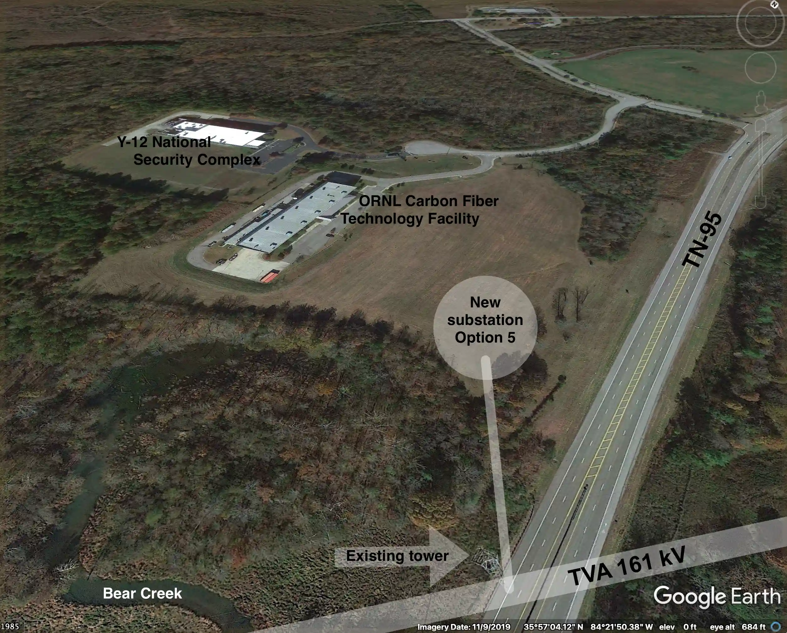 Power for Horizon Center Alternative 5