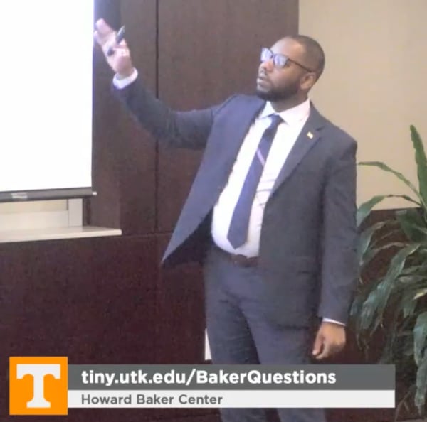 Dr Reames presenting