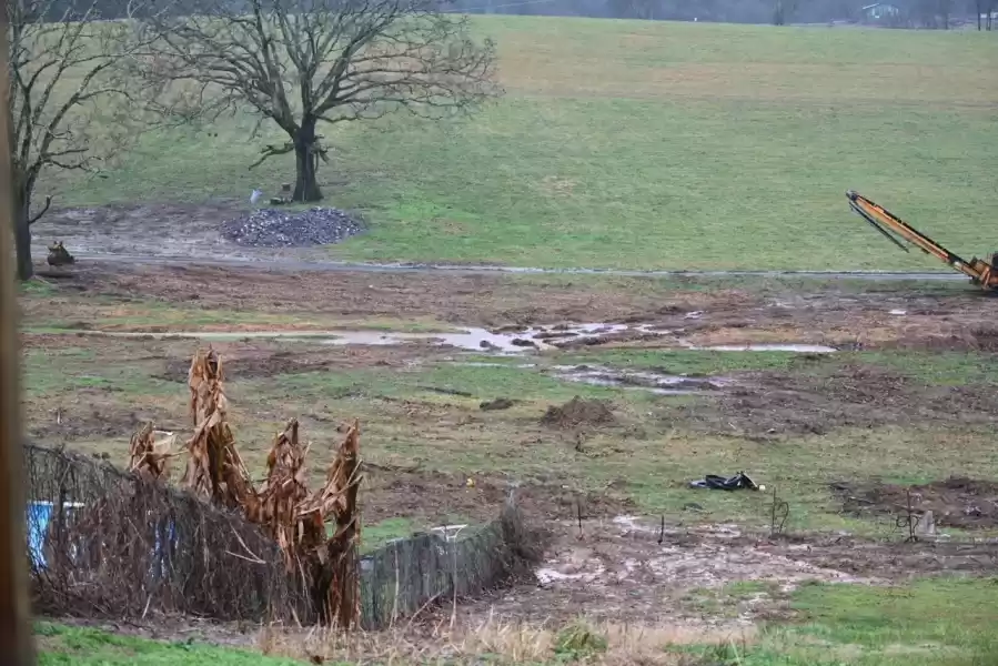 View from neighbor’s patio on Bays Mountain Rd